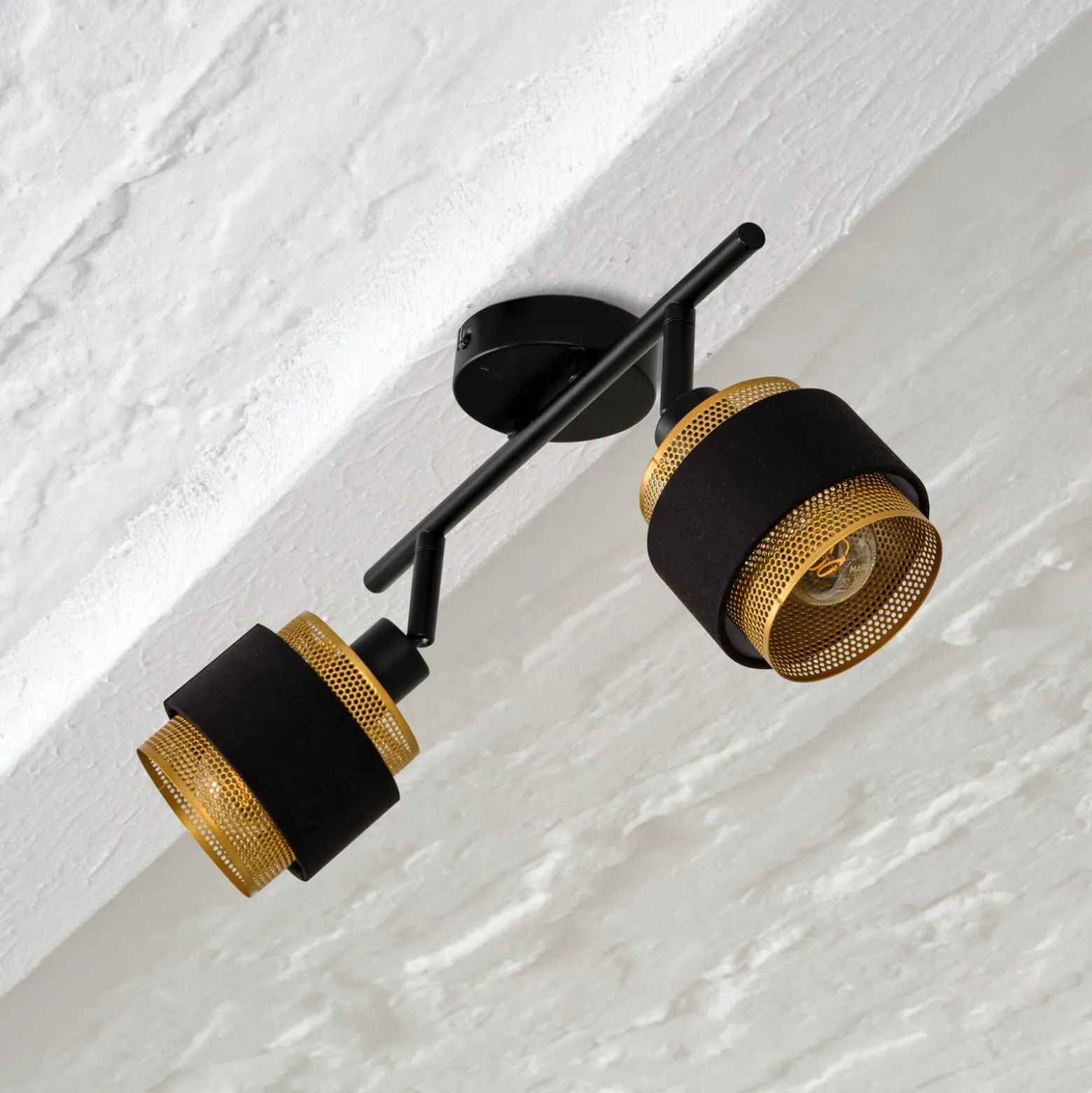 OSRAM Deckenleuchte Decor Spot Hornet, 2-fl., schwarz/gold