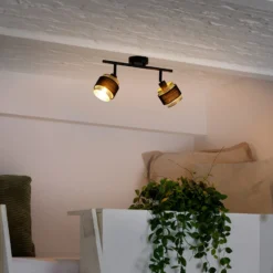 OSRAM Deckenleuchte Decor Spot Hornet, 2-fl., schwarz/gold