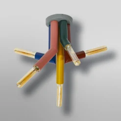 OSRAM Deckenleuchte Decor Straw, 5-fl., Stahl, bunt, E27