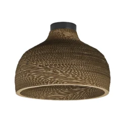 OSRAM Deckenleuchte HAT, braun, Ø 36 cm, Wellpappe, E27