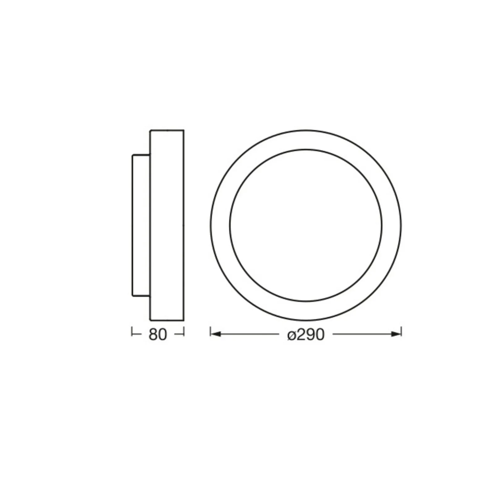 OSRAM Deckenleuchte ORBIS MADRID, weiß, Ø 29 cm, Metall/Glas