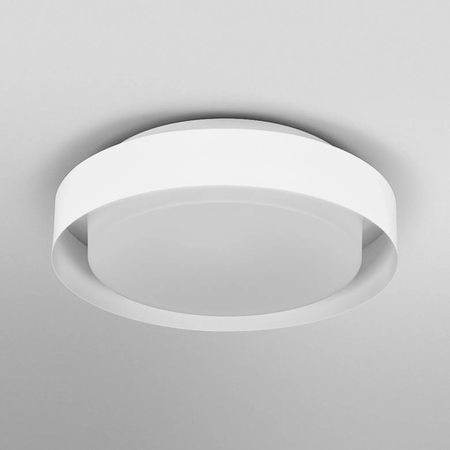 OSRAM Deckenleuchte ORBIS MADRID, weiß, Ø 29 cm, Metall/Glas