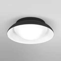 OSRAM Deckenleuchte ORBIS MILAN, schwarz Ø 31 cm Metall/Glas