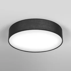 OSRAM Deckenleuchte ORBIS PARIS, schwarz, Ø 48 cm Textil E27