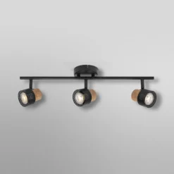OSRAM Deckenstrahler CORK, schwarz, 3 Spots GU10-LED 927 dim