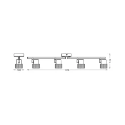 OSRAM Deckenstrahler CORK, weiß, 4 Spots, GU10-LED, 927, dim