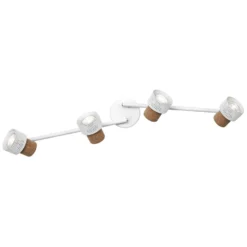 OSRAM Deckenstrahler CORK, weiß, 4 Spots, GU10-LED, 927, dim