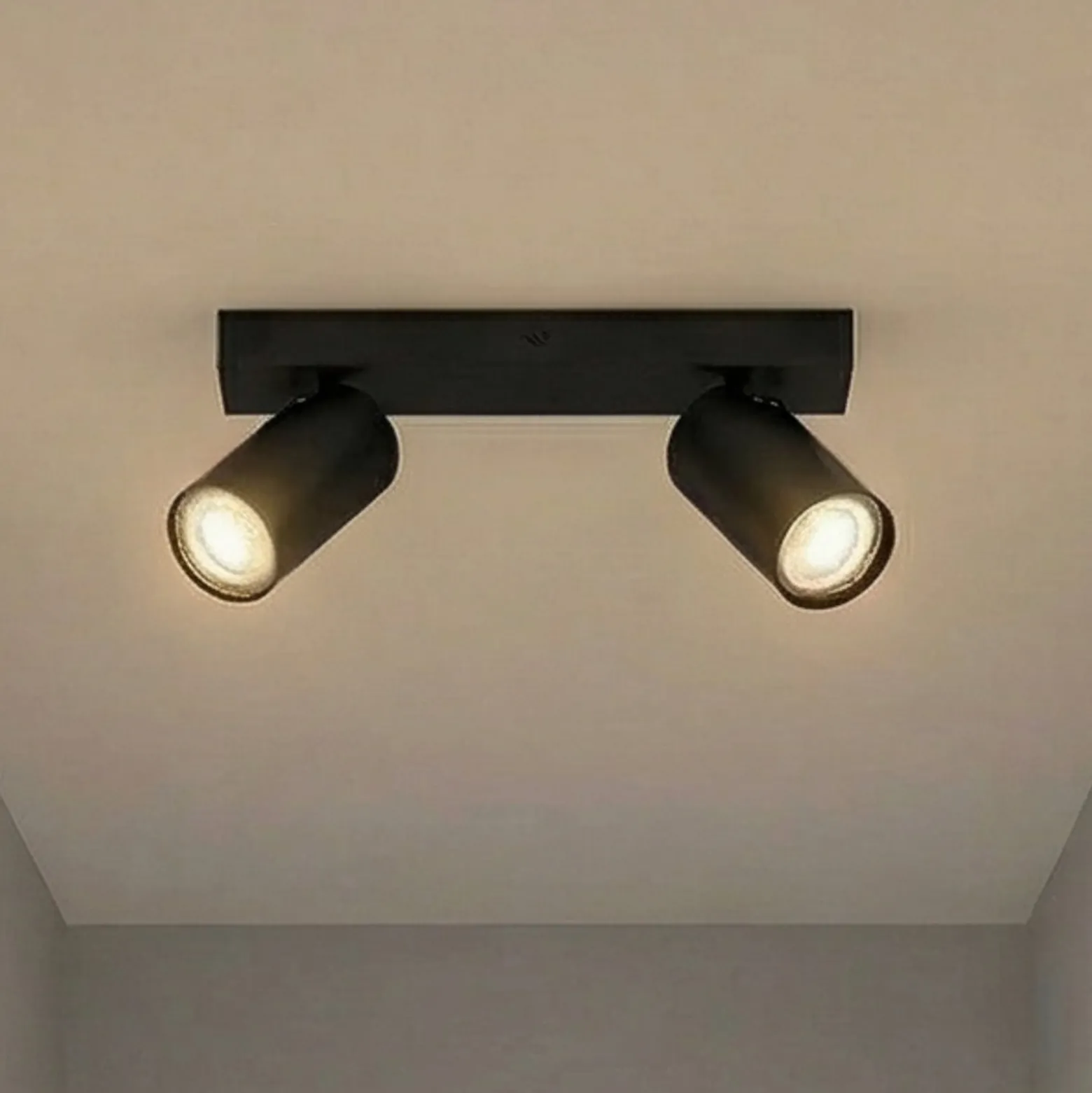 OSRAM Deckenstrahler OCTAGON schwarz 2-flg. GU10-LED 927 dim