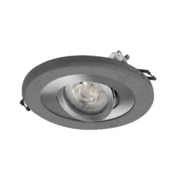 OSRAM Einbauspot, beton dunkel/nickel, Ø 12 cm, GU10-LED