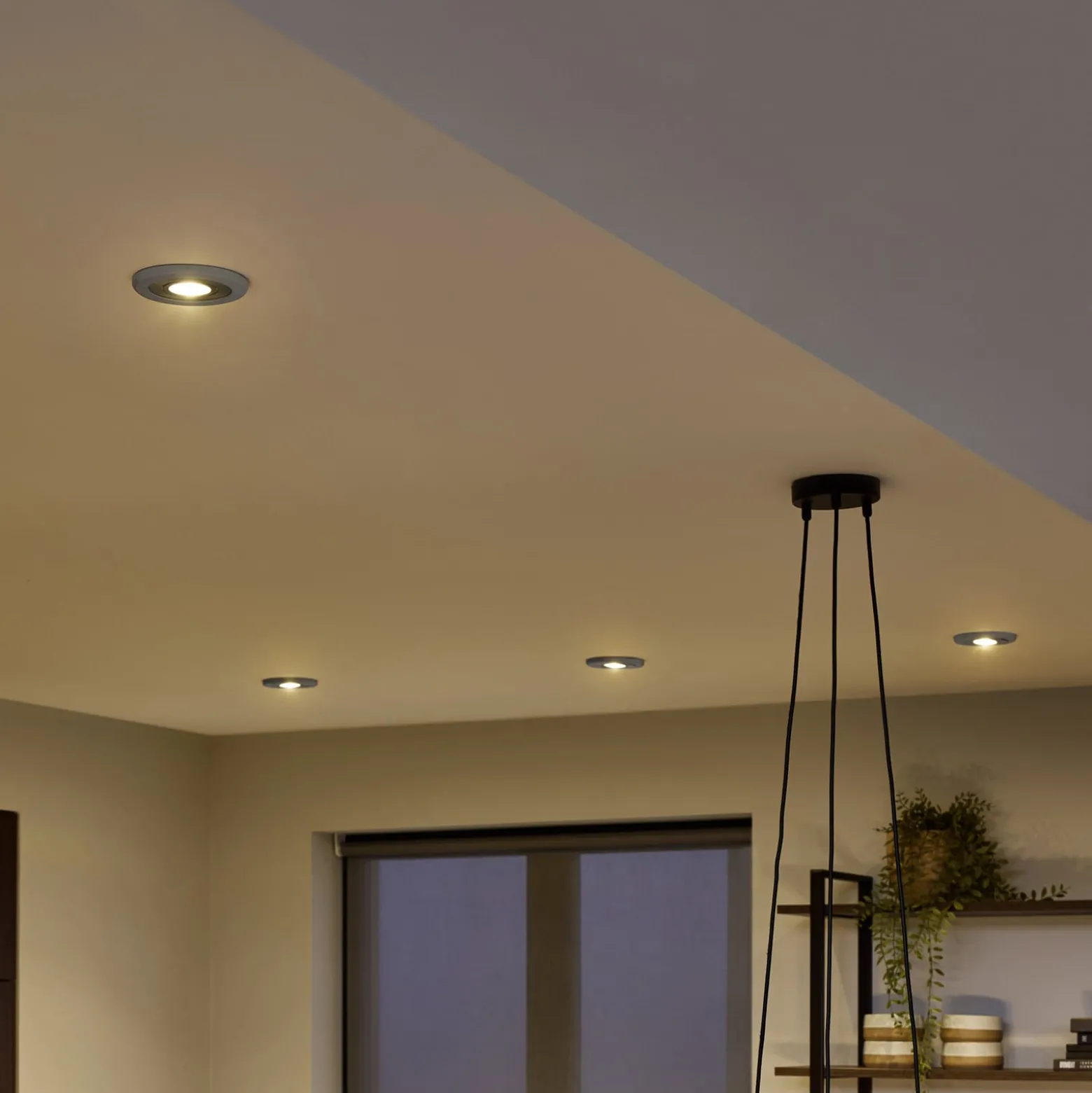 OSRAM Einbauspot, beton hell/nickel, Ø 12 cm, GU10-LED