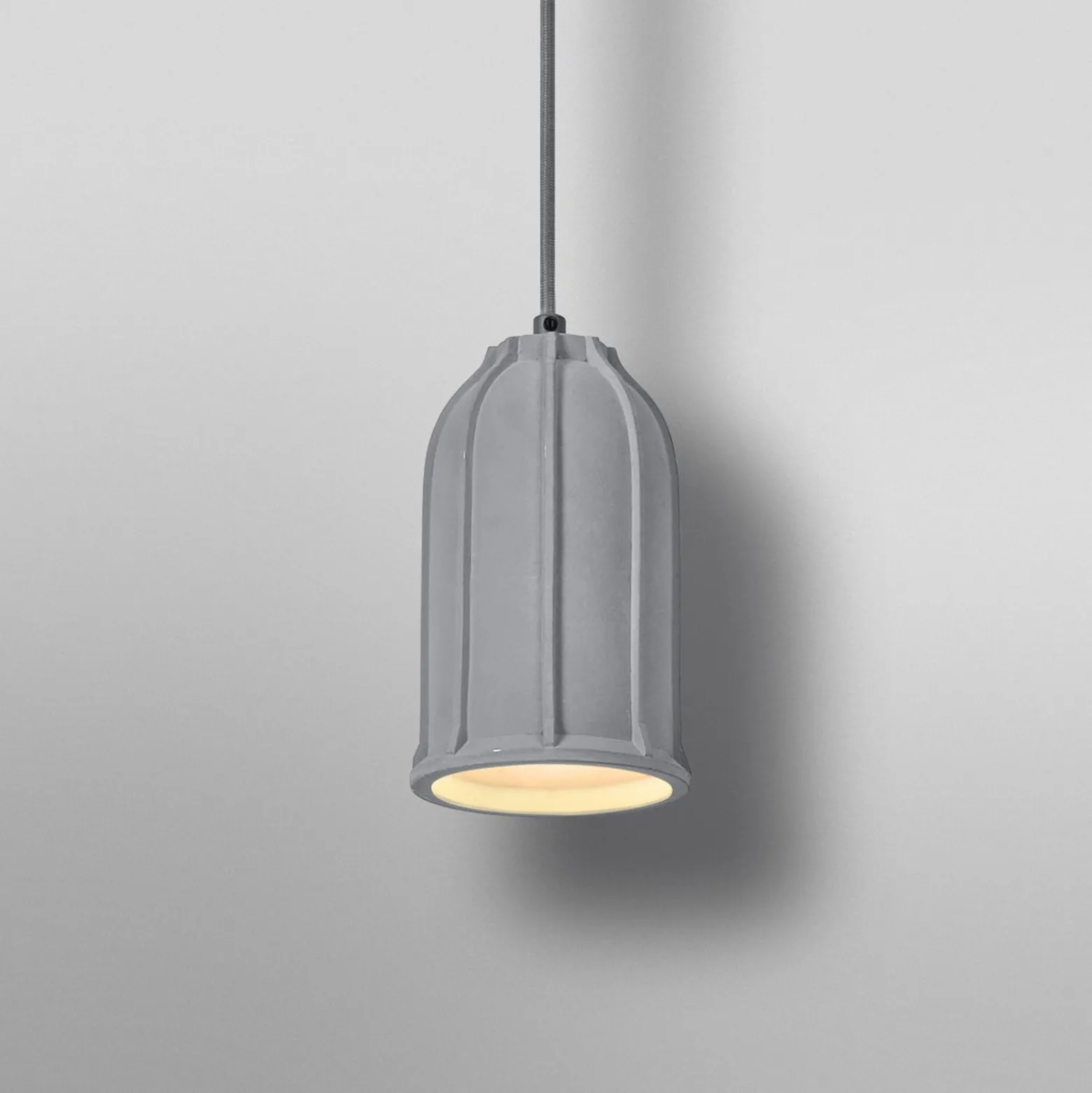 OSRAM Hängelampe CONCRETE SIM, grau, Ø 12 cm, Beton, E27