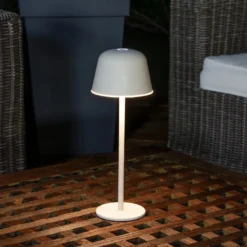 OSRAM LED-Akku-Tischlampe ENDURA STYLE, beige 30 cm IP44 CCT
