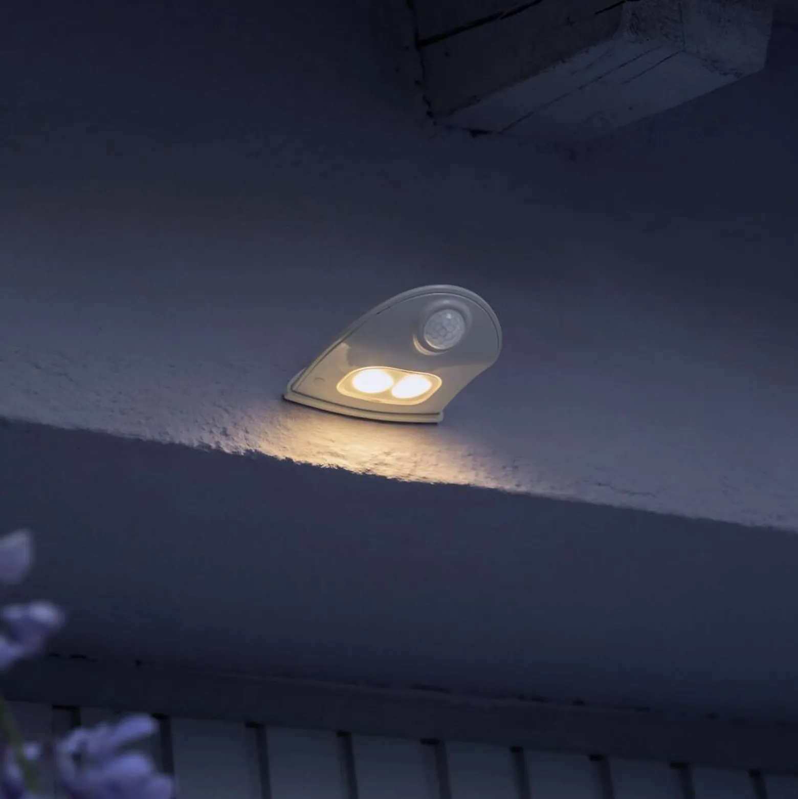 OSRAM LED-Außenwandlampe DOORLED DOWN, weiß, Sensor Batterie