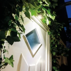 OSRAM LED-Außenwandlampe DOORLED DOWN, weiß, Sensor Batterie