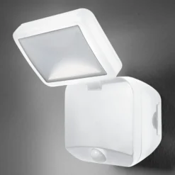 OSRAM LED-Außenwandstrahler DOUBLE, 1-flg., weiß, Batterie