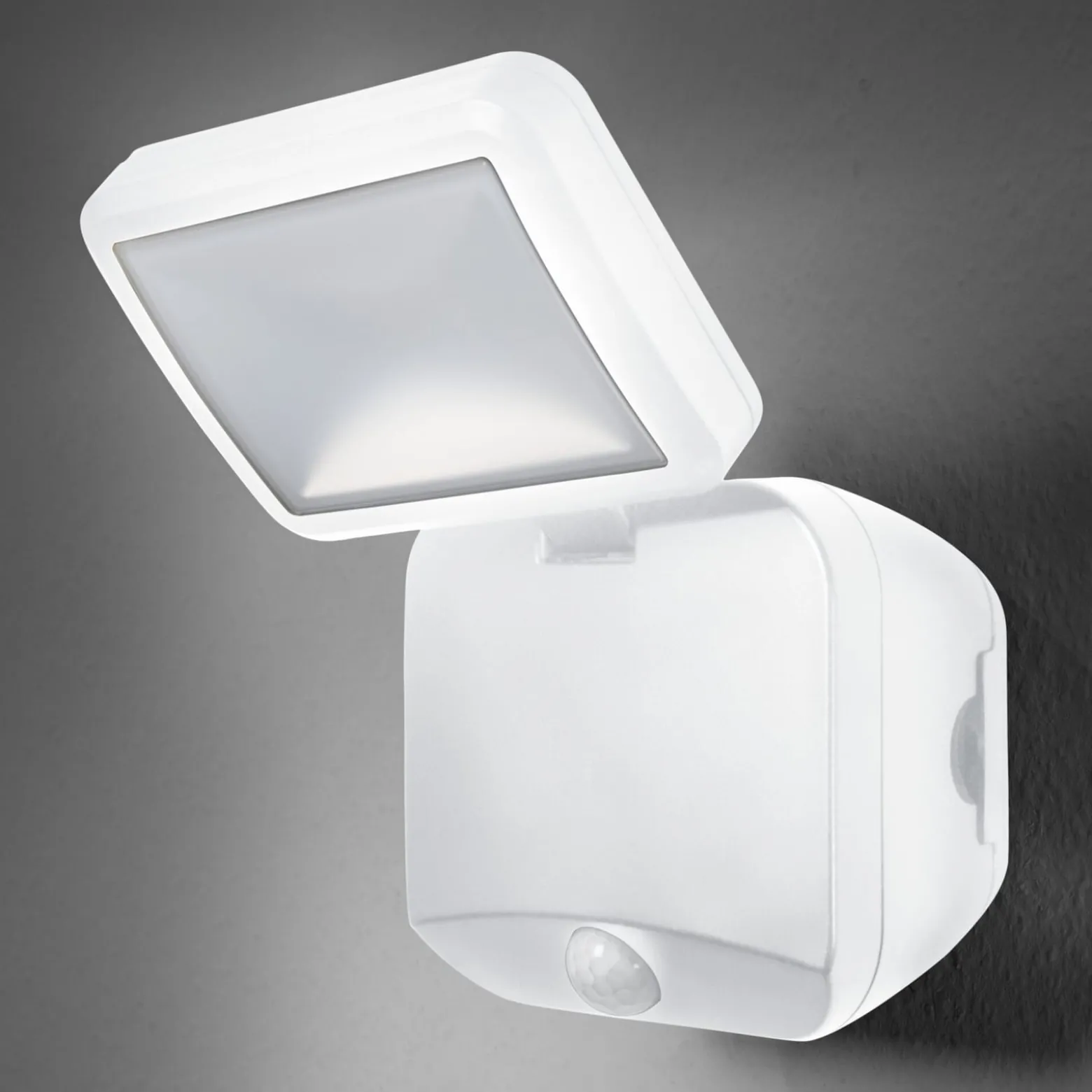 OSRAM LED-Außenwandstrahler DOUBLE, 1-flg., weiß, Batterie