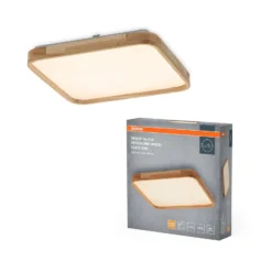 OSRAM LED-Deckenlampe ORBIS ALICIA, 29 x 29 cm holz clickdim