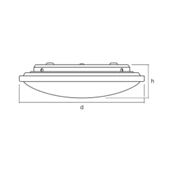 OSRAM LED-Deckenlampe ORBIS, Ø 41 cm, Fernbedienung CCT weiß