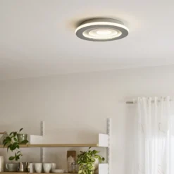 OSRAM LED-Deckenlampe ORBIS SPIRAL CENTRAL LIGHT Ø 51cm grau