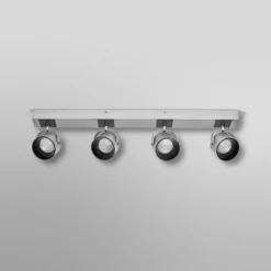 OSRAM LED-Deckenleuchte JUPITER, 4-flammig, silber, Metall