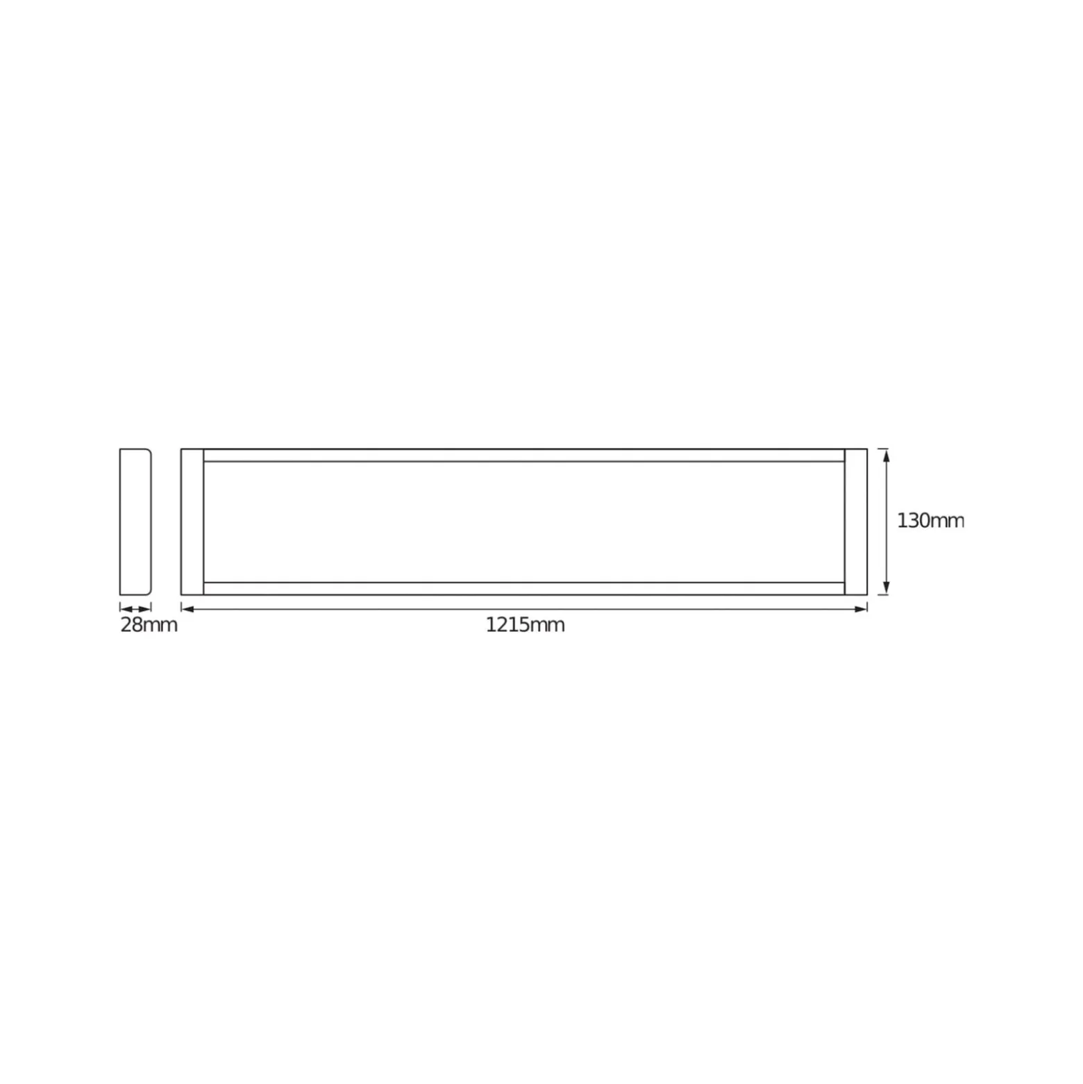 OSRAM LED-Deckenleuchte OFFICE LINE, weiß, 122 cm, Metall