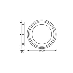 OSRAM LED-Deckenleuchte ORBIS SPIRAL LAYER, weiß, Ø 50 cm