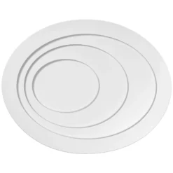 OSRAM LED-Deckenleuchte ORBIS SPIRAL OVAL, Ø 49 cm weiß 37 W
