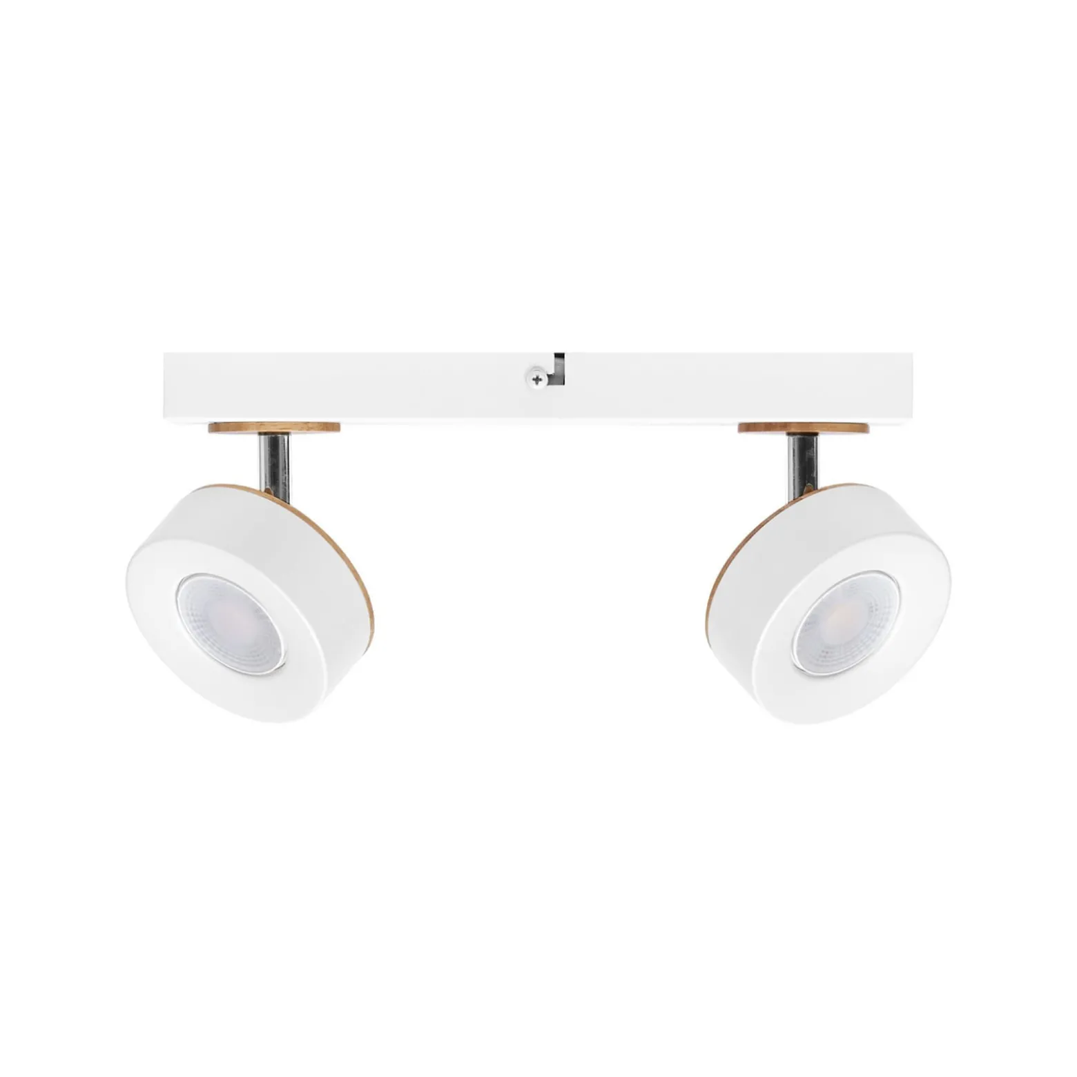 OSRAM LED-Deckenstrahler PLUTO, weiß, 2 Spots Metall 3.000 K
