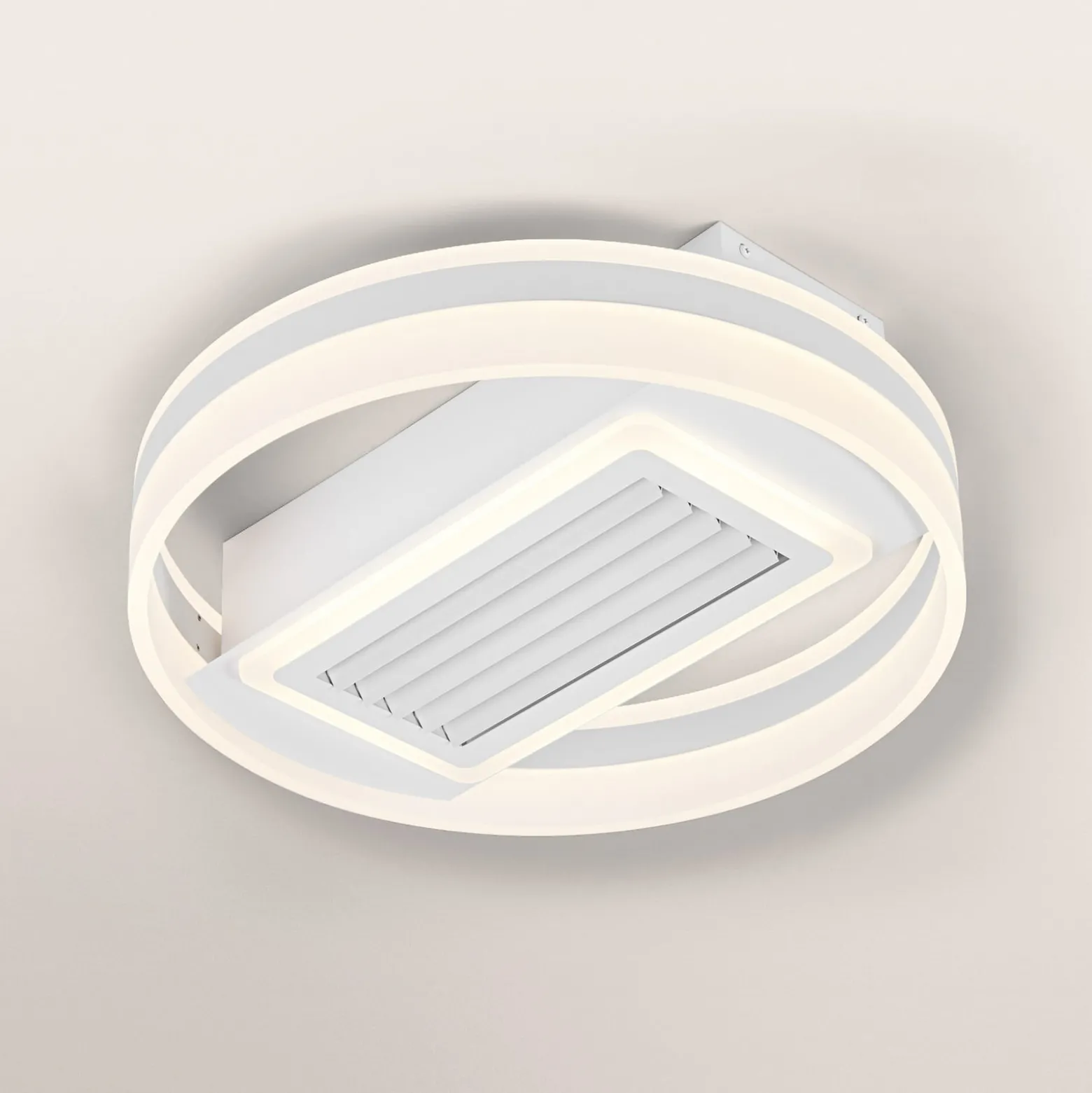 OSRAM LED-Deckenventilator GRILL, Ø 50 cm weiß Fernbedienung