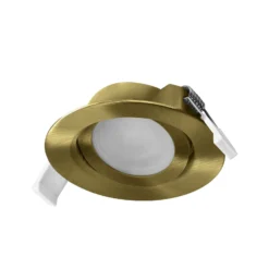 OSRAM LED-Einbauspot 3er-Set, click-CCT, 120° messing Ø 9 cm
