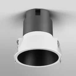 OSRAM LED-Einbauspot TWIST, weiß/schwarz 840 Ø 9,3 cm Metall