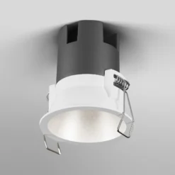OSRAM LED-Einbauspot TWIST, weiß/silber, 840, Ø 7 cm, Metall