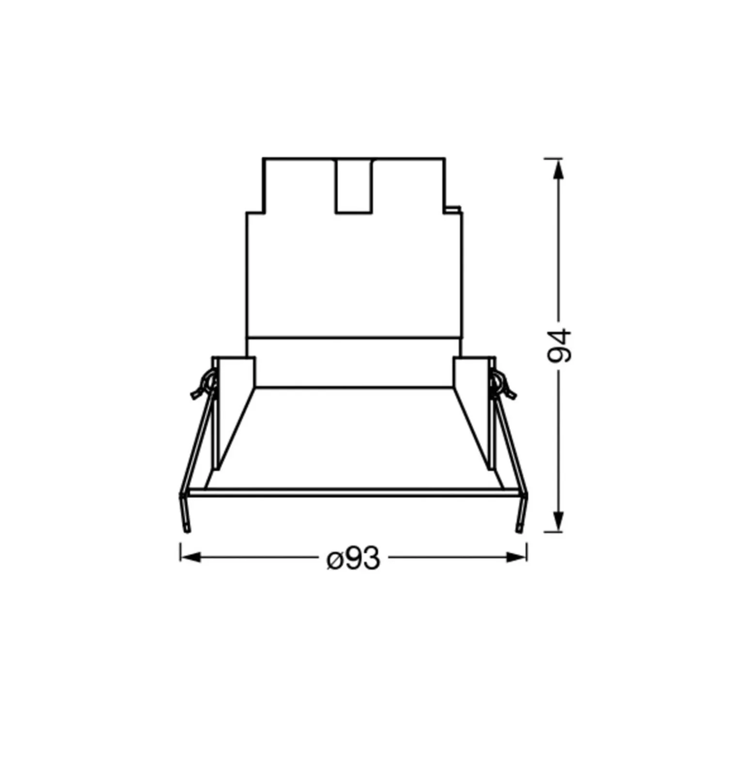 OSRAM LED-Einbauspot TWIST, weiß/silber, 840 Ø 9,3 cm Metall