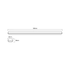 OSRAM LED-Feuchtraumlampe SUBMARINE INTEGRATED, 59 cm, IP65