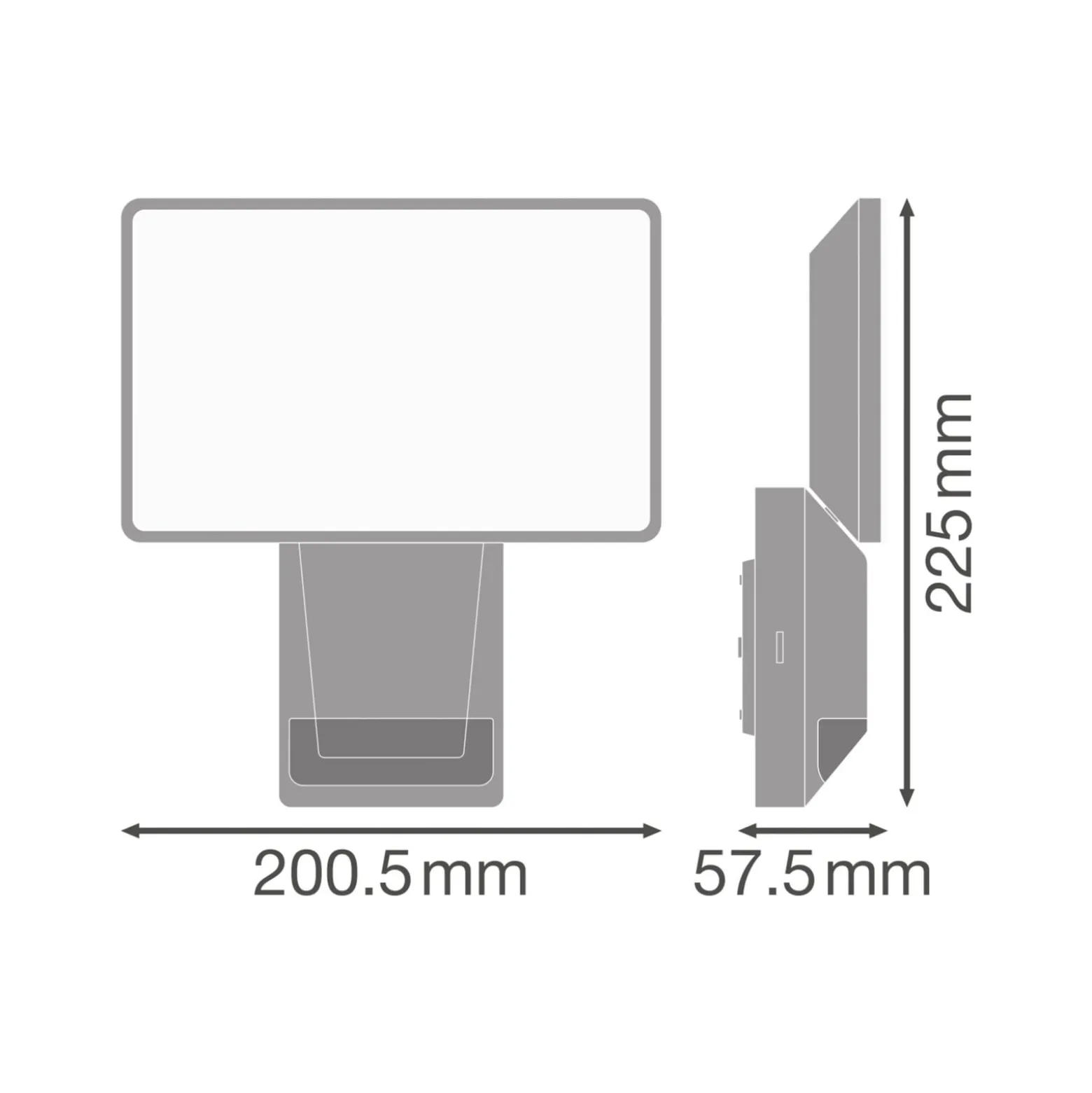 OSRAM LED-Sensor-Außenstrahler ENDURA PRO FLOOD, weiß, 27 W