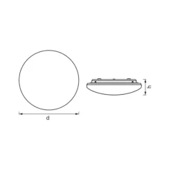 OSRAM LED-Sensor-Deckenleuchte ORBIS IP44, Ø 30 cm, weiß