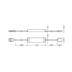 OSRAM LED-Streifen FLEX ACOUSTIC, Starter Set, 260 cm, 10 mm