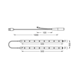 OSRAM LED-Streifen FLEX TV MOOD LIGHT, 150 cm, RGB, USB, 4 W