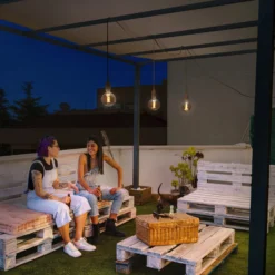 OSRAM Lichterkette ENDURA DECOR, blau, 7 m, 3-flammig, IP44