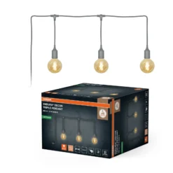 OSRAM Lichterkette ENDURA DECOR, grau, 7 m, 3-flammig, IP44