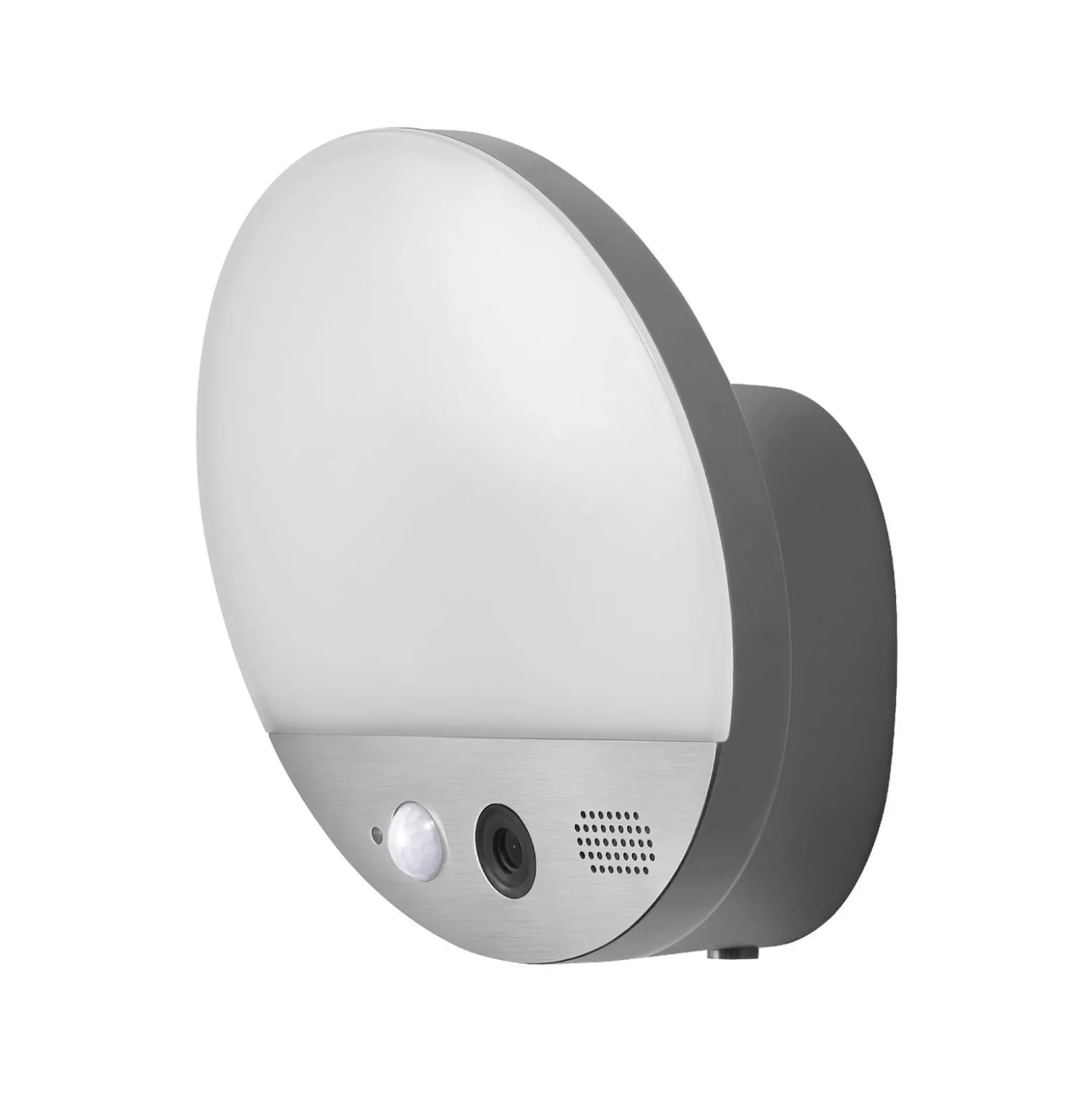 OSRAM SMART+ WiFi Außenwandlampe ROUND, Kamera, Sensor, grau