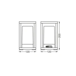 OSRAM SMART+ WiFi LED-Akku-Tischlampe FRAME, dunkelgrau IP44