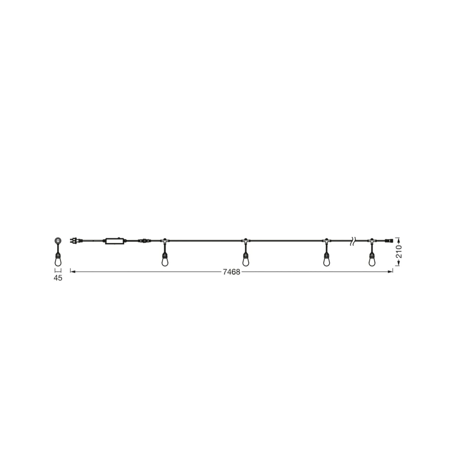 OSRAM SMART+ WiFi LED-Lichterkette STRINGLIGHT, RGBW 12-flg.