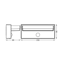 OSRAM Solarleuchte ENDURA STYLE ROBUST grau, Sensor IP54 USB