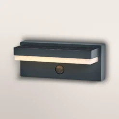 OSRAM Solarleuchte ENDURA STYLE ROBUST grau, Sensor IP54 USB