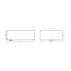 OSRAM Solar-Wandlampe ENDURA STYLE DOWN, grau, Sensor, IP65