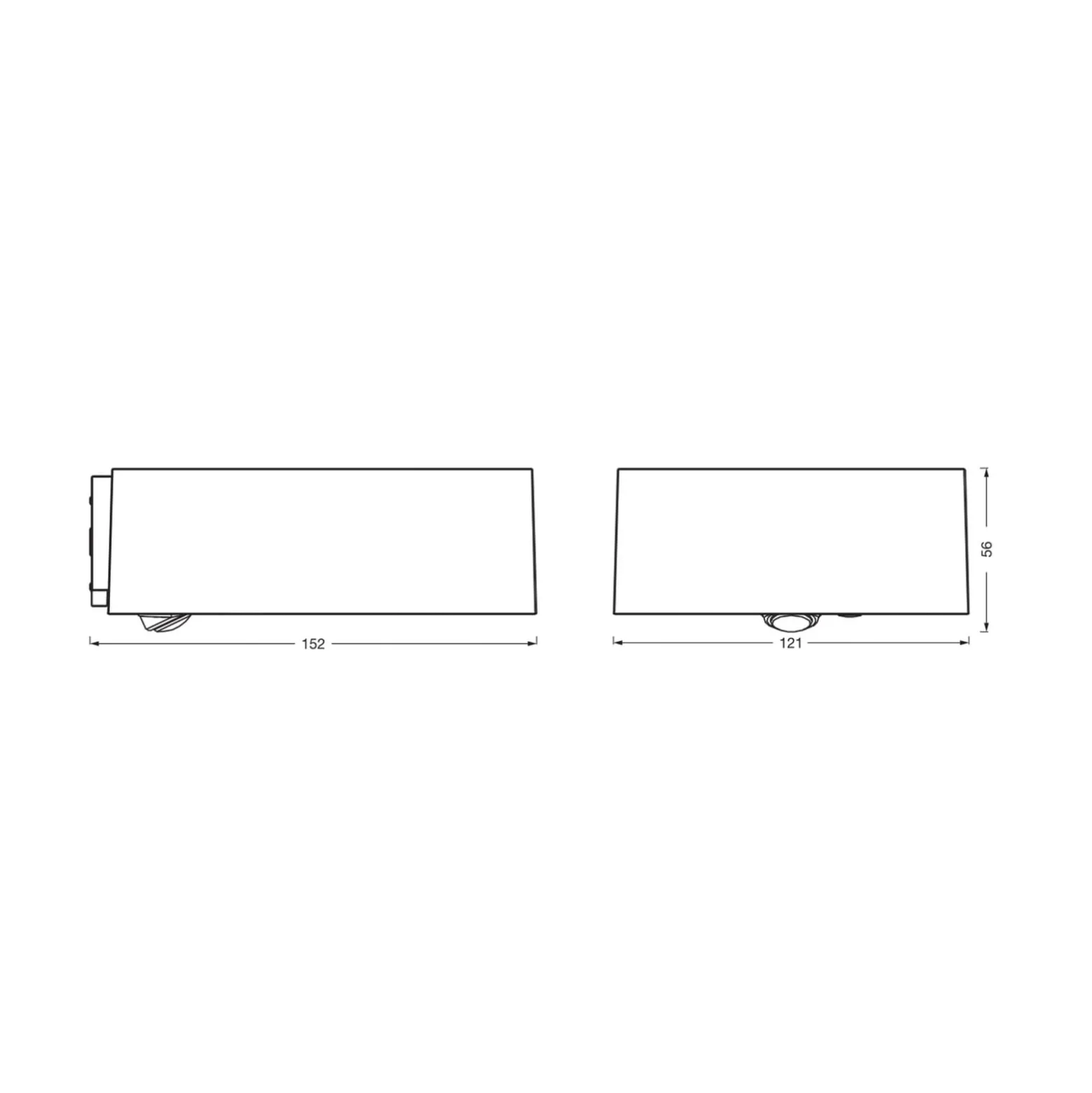 OSRAM Solar-Wandlampe ENDURA STYLE DOWN, grau, Sensor, IP65
