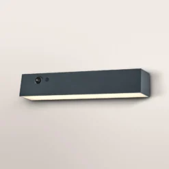 OSRAM Solar-Wandlampe ENDURA STYLE SHORE, grau, Sensor, IP54