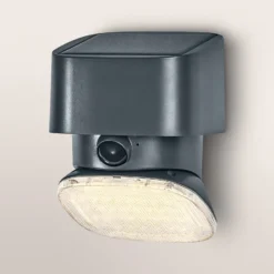 OSRAM Solar-Wandlampe ENDURA STYLE TURN, grau, Sensor, IP54