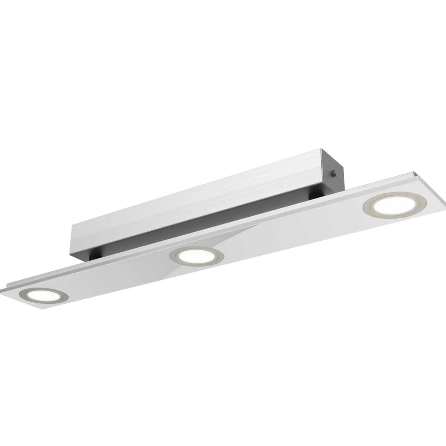Pano - dreiflammige LED-Deckenleuchte in Metallic